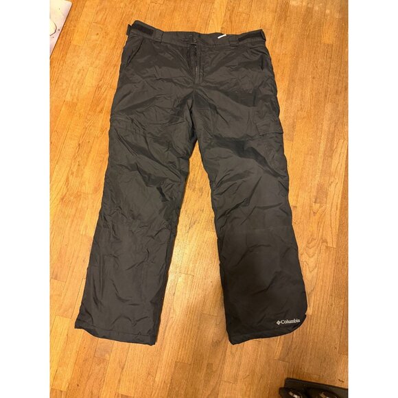 COLUMBIA MENS BLACK SNOW SNOWBOARD SKI PANTS SZ XL - Picture 1 of 3